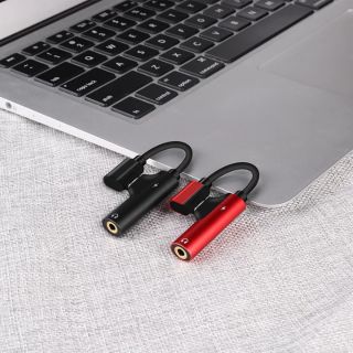 <全新>小米6耳機轉接頭note3轉換器type-c轉3.5mm數據線小班長原裝正品mix2s小米8音訊轉接快充頭