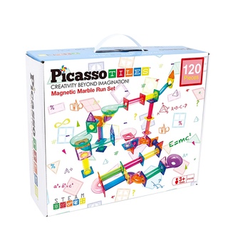 PicassoTiles磁力積木-滾球迷宮軌道120pcs