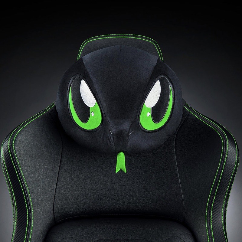 全新 Razer Sneki Snek Head Pillow 雷蛇電競椅靠枕頭靠雷蛇娃娃 蝦皮購物