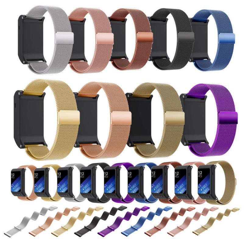 佳明 Garmin Vivoactive HR 米蘭尼斯錶帶 不銹鋼編織網帶 磁吸替換帶 運動腕帶 手錶配件