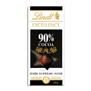 瑞士蓮 極醇系列90%巧克力片 100g【家樂福】