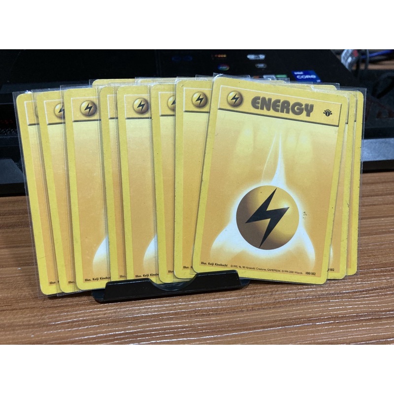 寶可夢 PTCG 初代卡牌 基本電能量 基本能量 第一代卡片 卡牌 17張一組 收藏品 稀有品 老物 有損有傷