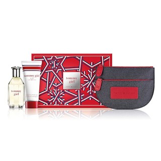 ☆YOYO小棧☆ Tommy Hilfiger GIRL 青春摯愛耶誕節禮盒 淡香水50ml+沐浴精100ml+化妝包