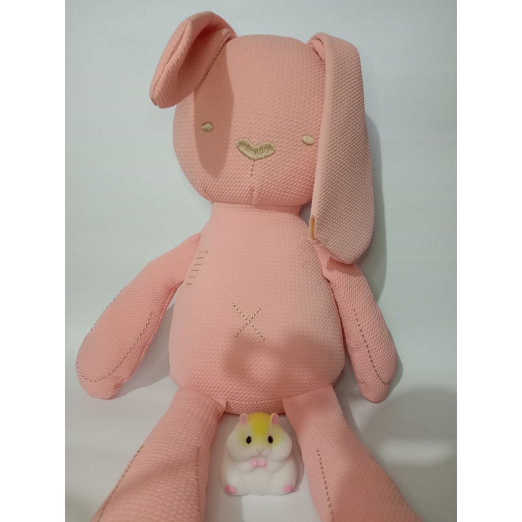 【二手娃娃】紅色 兔子 寶寶 絨毛 填充 娃娃 夾娃娃 玩具
