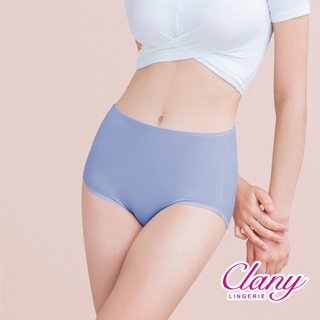 【可蘭霓Clany】美膚保養絲蛋白高腰L-Q(2XL)彈性內褲 加大尺碼健康(群青藍 2189-52)