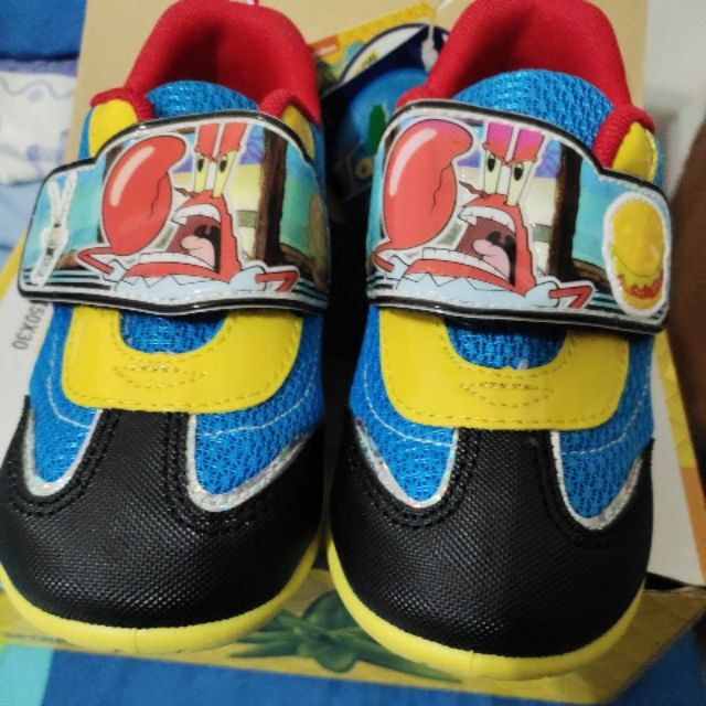 海綿寶寶。蟹老闆童鞋。18號。台灣製。