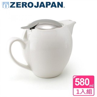 ZERO JAPAN 品味生活陶瓷不鏽鋼蓋壺(白)580cc