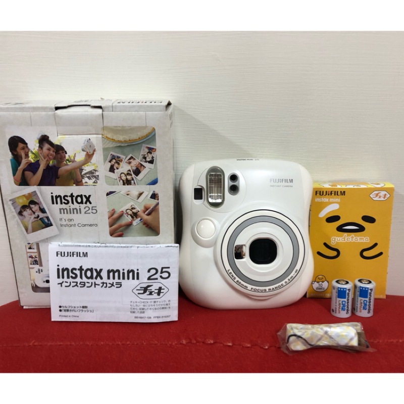 近全新富士mini25拍立得📸送底片📸Fujifilm Instax Mini 25 mini25 雪白機拍立得