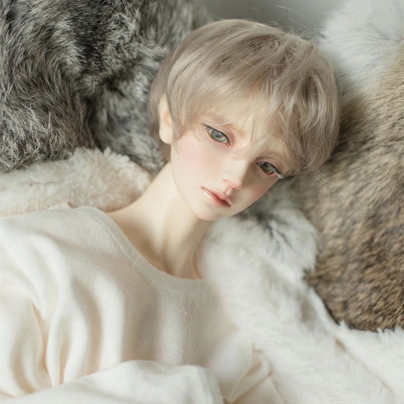 【BJD/SD娃娃假髮】6分bjd假髮高溫絲 cos基佬毛全頭套式 bjd娃娃假髮 動漫sd娃髮套