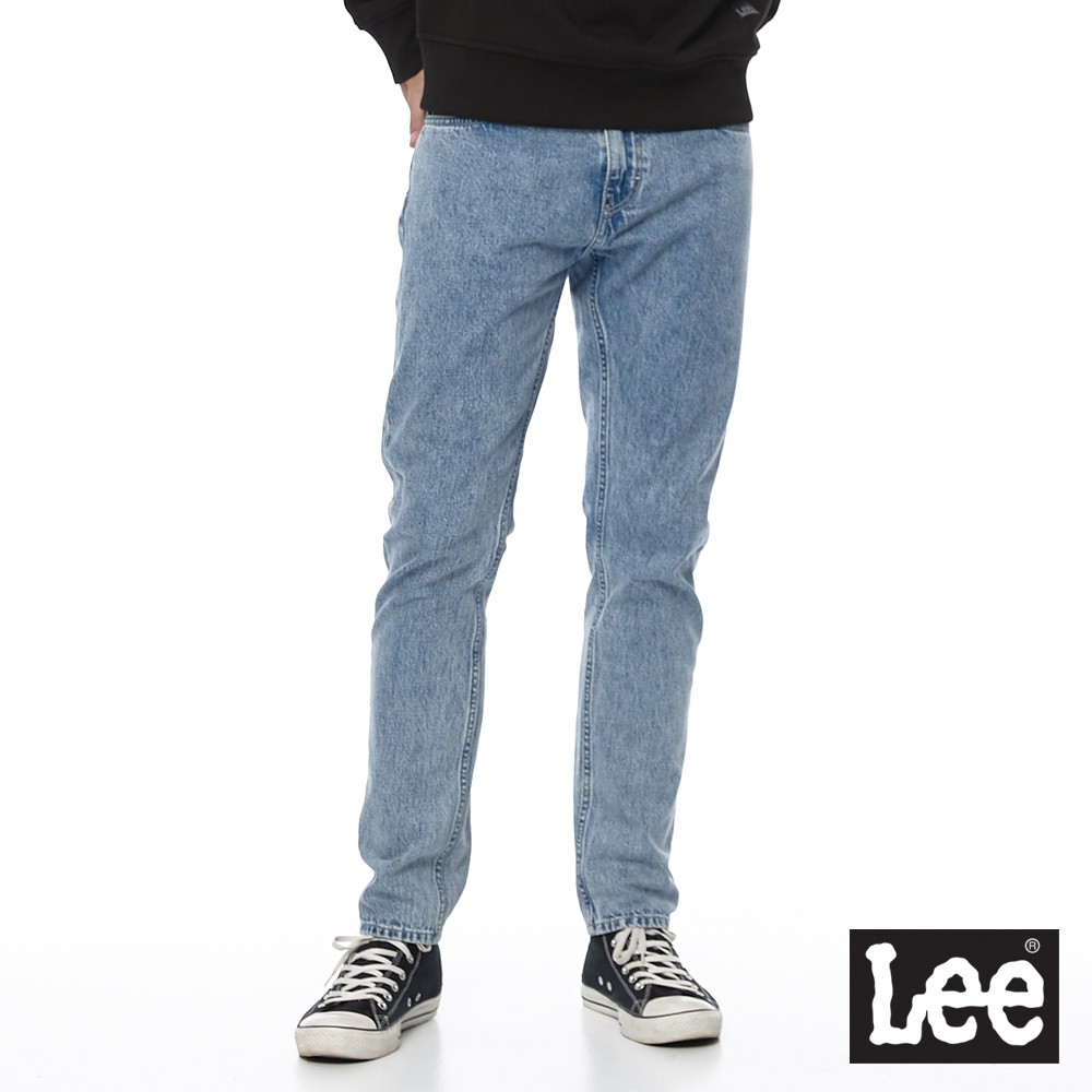 Lee 705 中腰標準舒適小直筒牛仔褲 男 中淺藍 Urban Riders LL19023342N