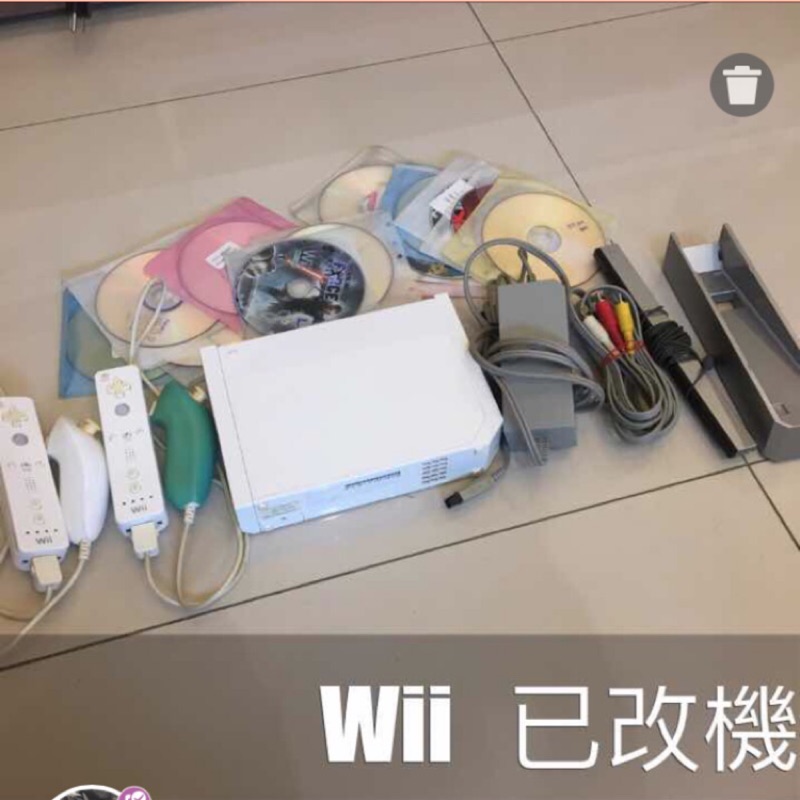 Wii主機 已改機 配備齊全 左右搖桿手把 遊戲片