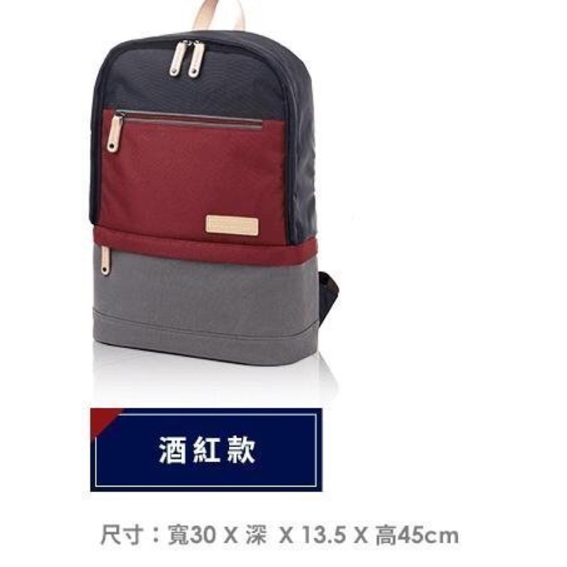 7-11 Samsonite RED(酒紅款) 筆電後背包