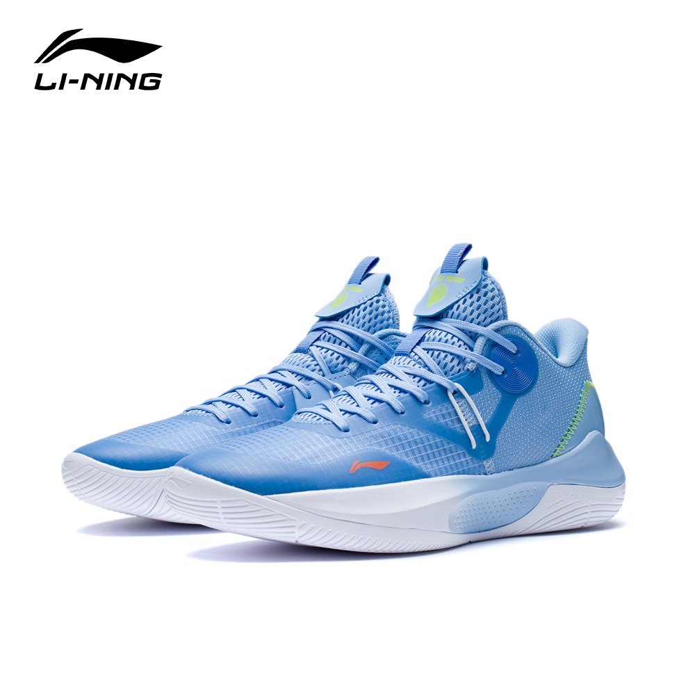 【LI-NING 李寧】音速 Team Low 男子 透氣清涼 籃球鞋 極光藍 ABPS023-3