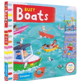 [全新]Campbell BUSY Boats 忙碌的輪船 / 英文繪本 拉拉書