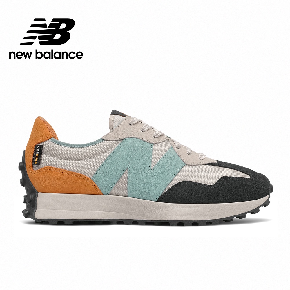 New Balance 327系列 中性復古鞋 杏黑橘 D楦 KAORACER MS327WN1