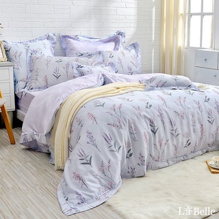 La Belle 800織天絲 兩用被床包組 雙/加/特 格蕾寢飾 夢迴紫宴 防蹣抗菌 吸濕排汗 Tencel