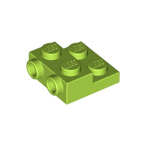 [樂磚庫] LEGO 99206 平板 特殊型 萊姆色 2x2x2/3 6264064