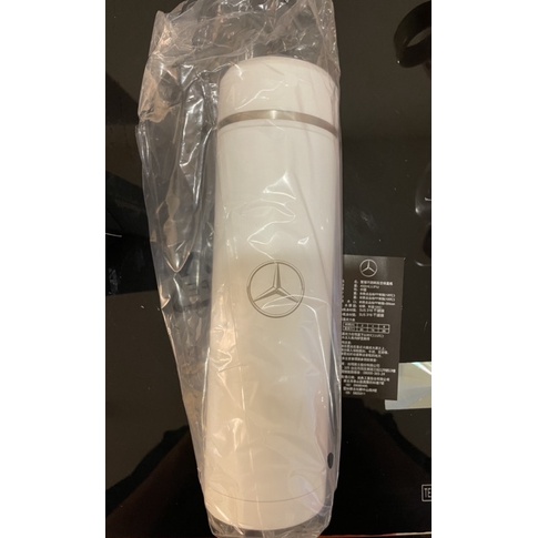 全新 Mercedes-Benz 賓士原廠 不銹鋼雙層保溫瓶 保溫杯 450ml 白色 MBZ-45