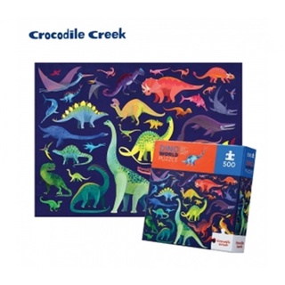 【美國Crocodile Creek】家庭主題拼圖-恐龍世界