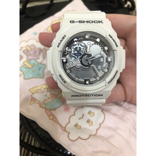 G-SHOCK 白色指針手錶二手 GA-300系列