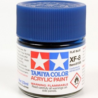 TAMIYA 田宮 81708 模型 耗材 水性漆 XF-8 消光 藍色 10ml 萬年東海