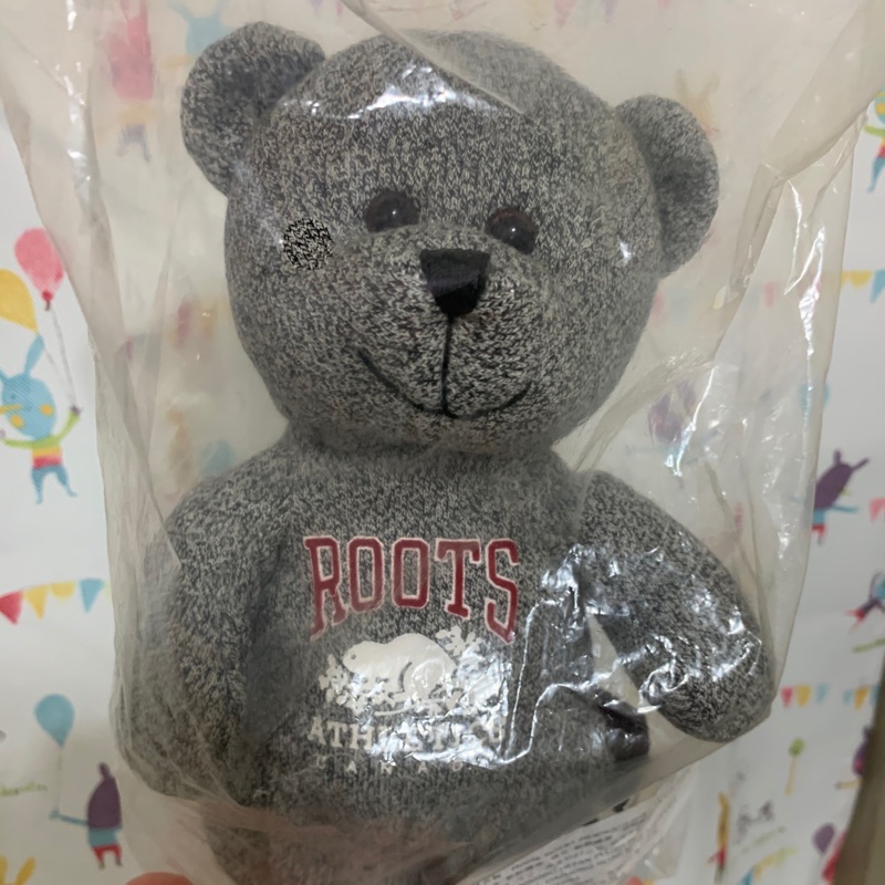 《全新》Roots Taiwan20週年紀念玩偶熊