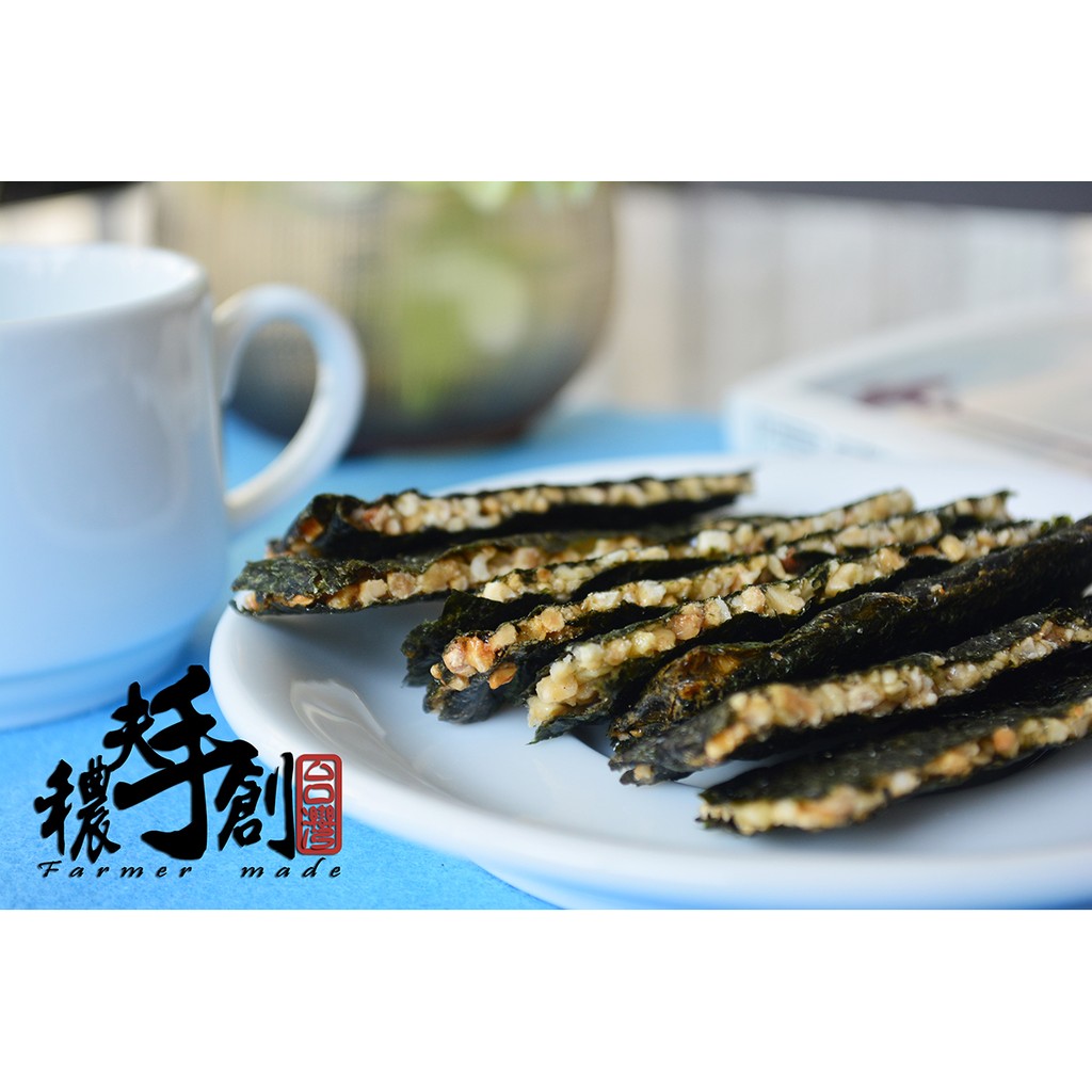 穠夫手創 厚切海苔杏仁堅果脆片 原味 椒鹽 超取限7包內 送禮自用好相宜 蝦皮購物