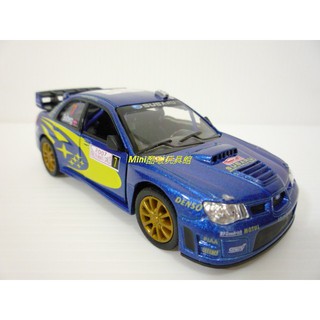 原廠授權SUBARU 速霸陸 拉力賽車版-合金車-迴力車