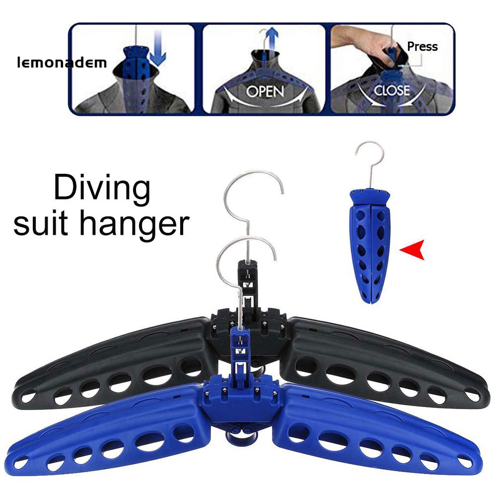 🌴遠行者戶外 潛水🌴可折疊潛水衣架 潛水服衣架 加厚多功能折疊晾衣架
