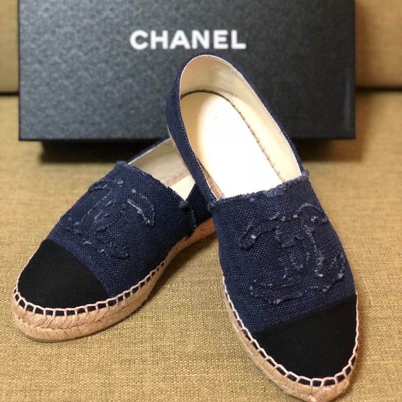 Chanel 經典牛仔藍鉛筆鞋 38號 (保留中)