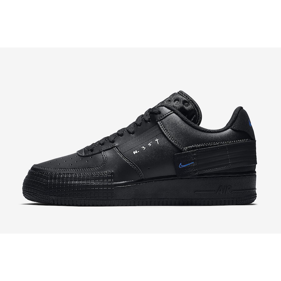 air force type 1 black blue