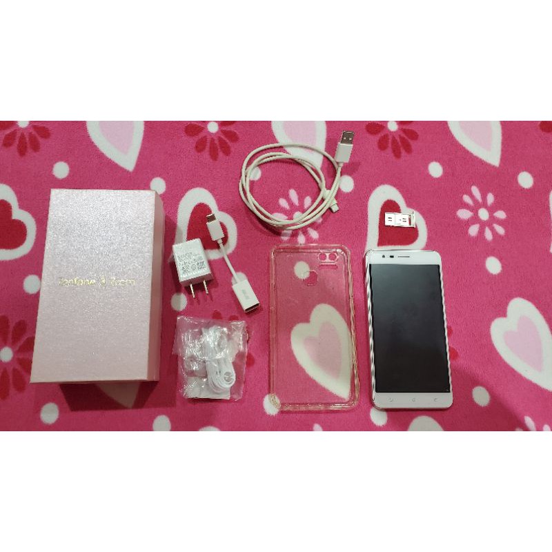 【盒裝大全配 正常使用 誠可議】ASUS ZenFone 3 zoom 粉紅色 女用機 64G 雙卡機