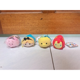 全新迪士尼 tsum tsum 疊疊樂 小熊維尼小豬 愛麗絲 小比目魚 鋼鐵人 iron man 螢幕擦 娃娃 吊飾