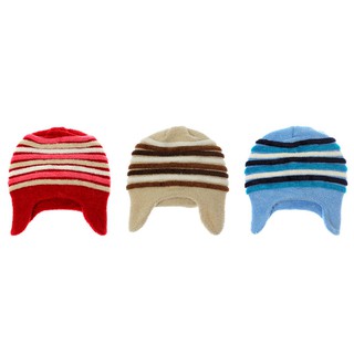 MIT可愛溫暖舒適線條護耳毛帽-【62000-08】貝比幸福小舖