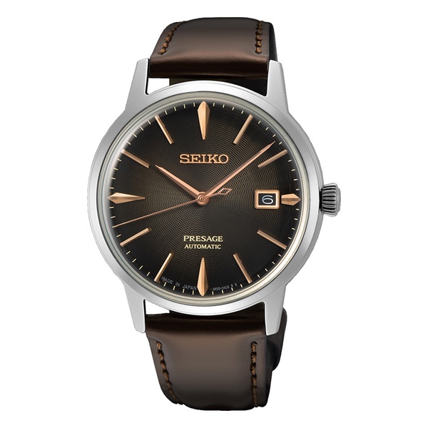 【SEIKO】PRESAGE 愛爾蘭咖啡調酒師皮帶機械錶 SRPJ17J1 4R35-05E0J 台灣公司貨SK022