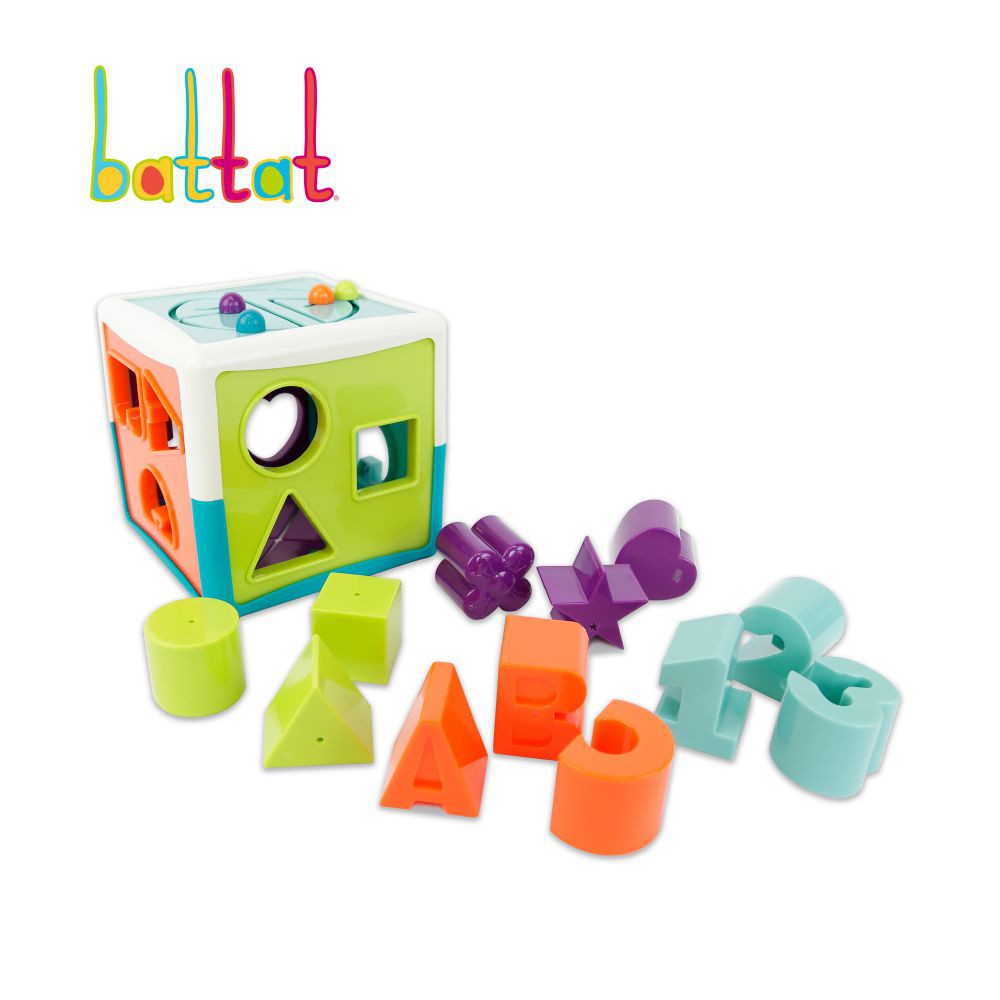 Battat 歡樂立方(湖水綠) 玩具 模型 小朋友 手眼協調