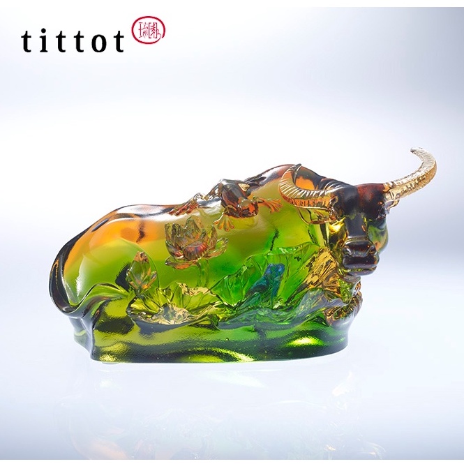 tittot 琉園 ガラス細工 【Buffalo and Egrets】 新品 tittot 琉園 ガラス細工 【Buffalo and Egrets】 新品