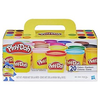 玩得購【Play-Doh 培樂多】多色黏土組-繽紛20色