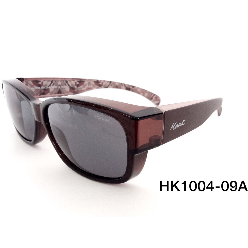 公司貨 HAWK 專業套鏡 HK1004系列 女款寬版邊框超時尚偏光太陽套鏡 太陽眼鏡 墨鏡  近視族最愛 抗UV400