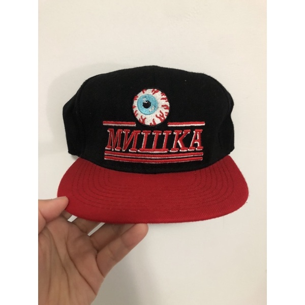 The natural MISHKA  MNWKA 眼球 電繡大字全封帽 棒球帽 正品特價出清