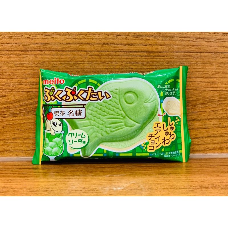 ✨現貨✨日本MEITO名糖鯛魚造型巧克力風味餅乾冰淇淋蘇打口味16.5g
