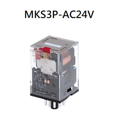MKS3P-AC24V OMRON MK系列 圓8腳繼電器 (含稅)【佑齊企業 iCmore】