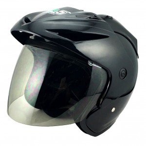 【小齊安全帽】GP5 A202 亮黑色 半罩安全帽~ 內襯全可拆洗