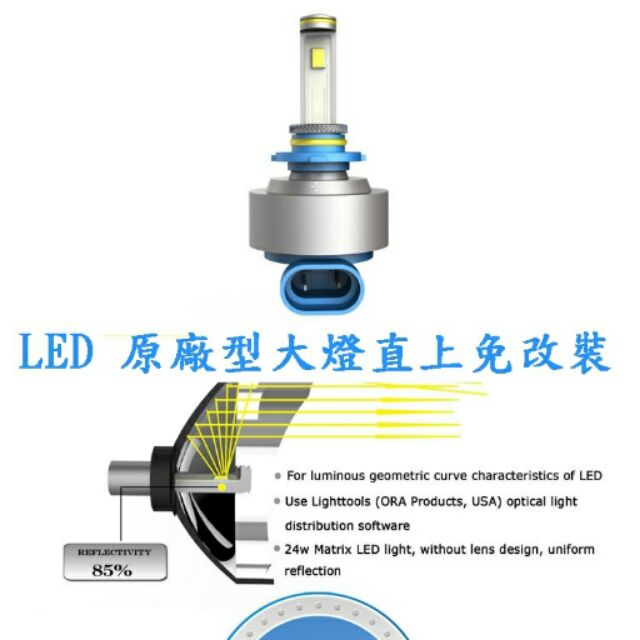 汽車 LED 大燈 全原廠型 H4 H7 H11 9005 9006