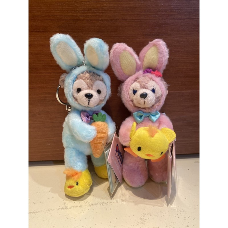 2018香港復活節款式 達菲與雪莉玫 香港迪士尼 吊飾
