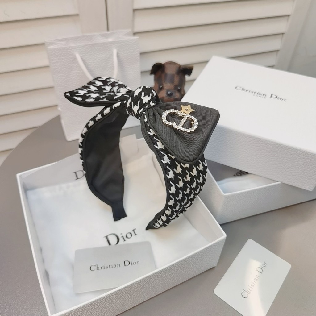 Dior 最新爆款名媛发箍谁戴谁好看 簡約時尚迪奧爆款發箍 蝦皮購物