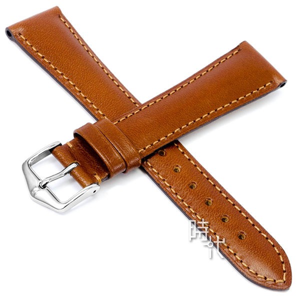 【海奕施 HIRSCH】04202070 淺棕色 小牛皮錶帶 Siena L 附工具 純手工光滑觸感 台南 時代鐘錶