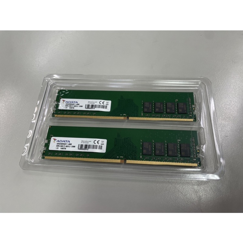 威剛記憶體 DDR4 2400 4G*2 共8G雙通道，近乎新品。