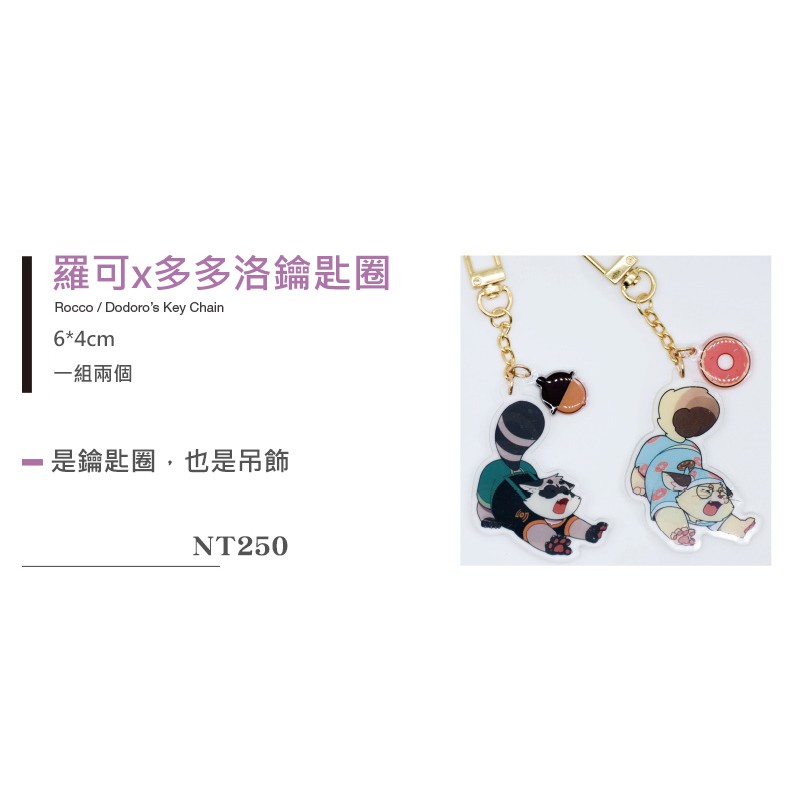 《助合幫幫忙2》羅可x多多洛鑰匙圈