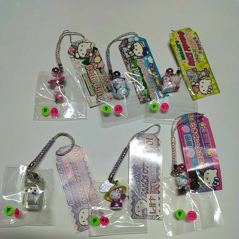 Hello Kitty日本北海道限定吊飾扣環（F粉45~50號）